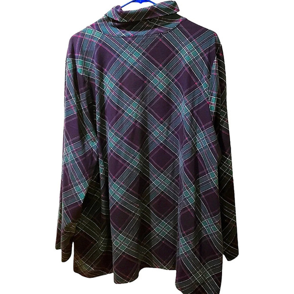 Denim & Co Knit Long Sleeves Tunic Size 3X - Picture 2 of 7